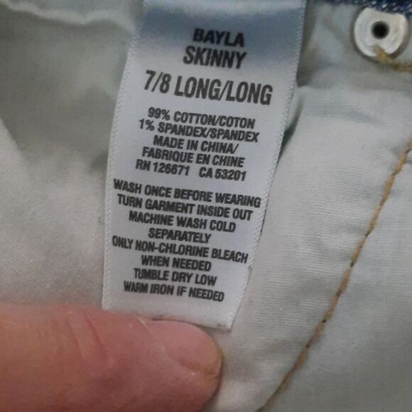 Aeropostale Bayla Skinny Long Denim Jeans Size 7/8 - Picture 4 of 4